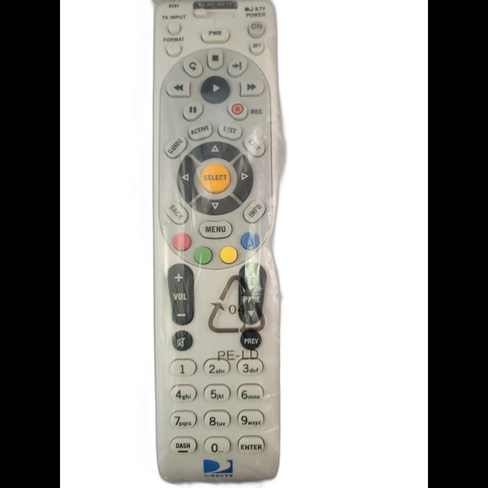 DIRECTTV Remote Rc64 Brand New Sealed in Bag with Batteries